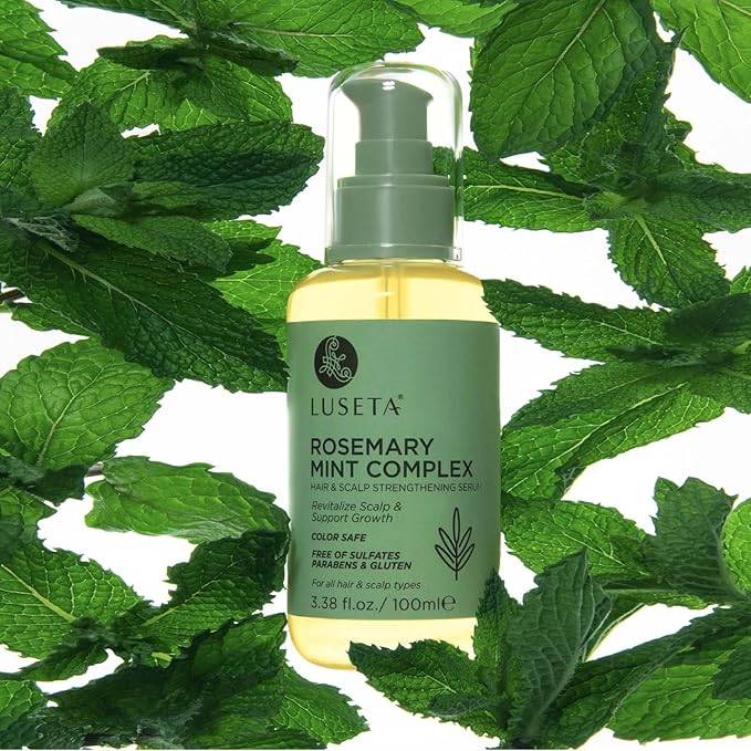 Luseta Rosemary Oil for Hair Growth - Strengthening and Moisturizing Formula for Thinning, Damaged Hair and Split Ends - Color Safe (3.38oz)-Velvo Beauty