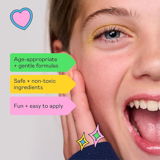 Makeup & Skincare for Kids Backpack Essentials Kit | Made in the USA | Tinted Lip Balm and Face Multi-Stick, and Universal Body Balm Stick | Non-Toxic, Gentle Ingredeints | For Kids 3+-Velvo Beauty