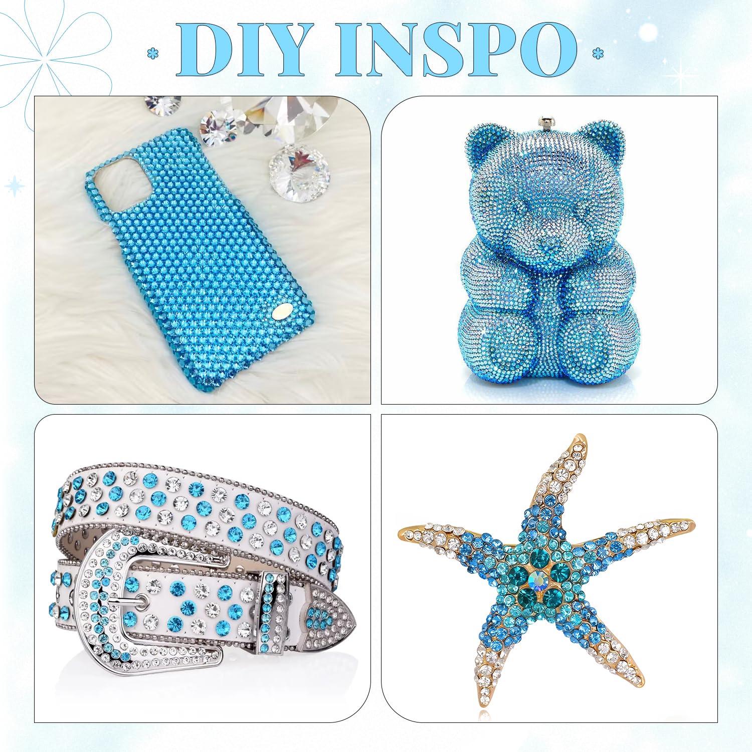 6000Pcs Resin Rhinestones for Bedazzling with 3Pcs B7000 Jewelry Glue, 1 Box Indicolite Flatback Rhinestones for Crafting Crafts DIY, Crystals Gems for Clothing Shoes Tumblers Nail Art Makeup-Velvo Beauty