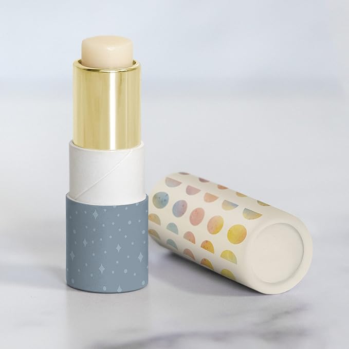 Studio Oh! Lip Balm & Hand Lotion Set - Travel-Size Toiletries, 2-Piece Gift Set - Moisturizing, Portable - Moon Phases-Velvo Beauty