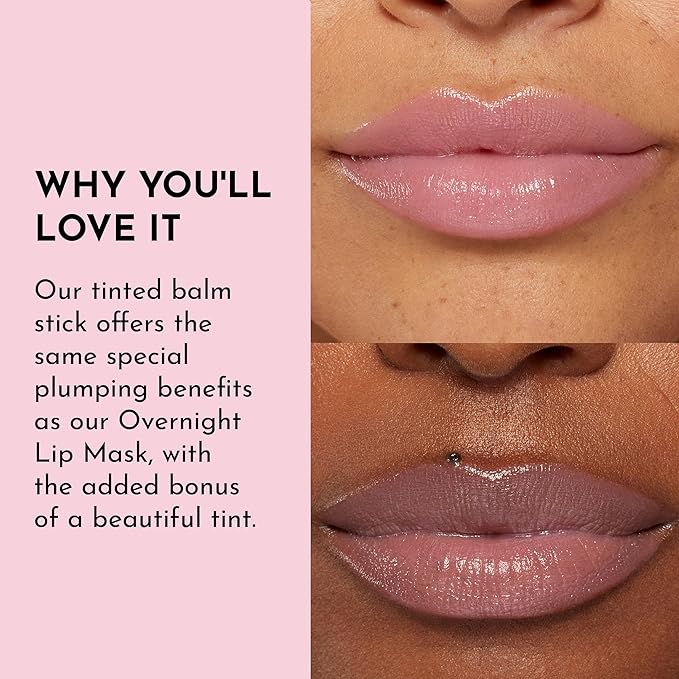 "LAWLESS Forget the Filler Lip Plumping Line-Smoothing Tinted Balm, Baby Doll, Pink, 0.09 Ounce"-Velvo Beauty