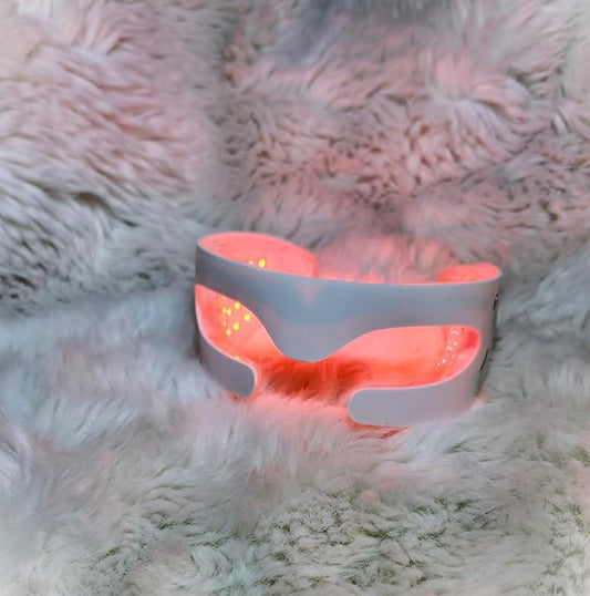 Enhance Collagen, Smooth Wrinkles, Reduce Puffiness, and Firm Skin with Advanced LED Light Therapy Technology, Red Light Therapy Eye Mask for Wrinkles-Velvo Beauty