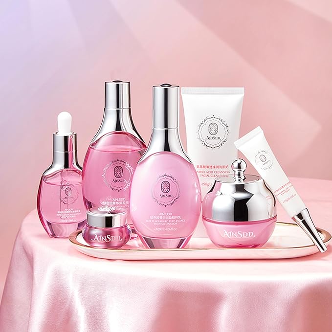 Hyaluronic Acid Anti Aging Skin Care Set Daily Skincare Kit For Women Gift Set 7 Pieces Women Beauty Set-Velvo Beauty