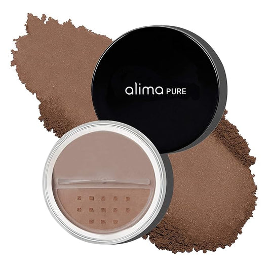 Alima Pure Matte Foundation Loose Mineral Powder Foundation Makeup, Loose Powder Makeup Oil Free Talc Free Powder, Natural Makeup Mineral Foundation Full Coverage Natural Foundation Powder .15 oz/4.5g-Velvo Beauty