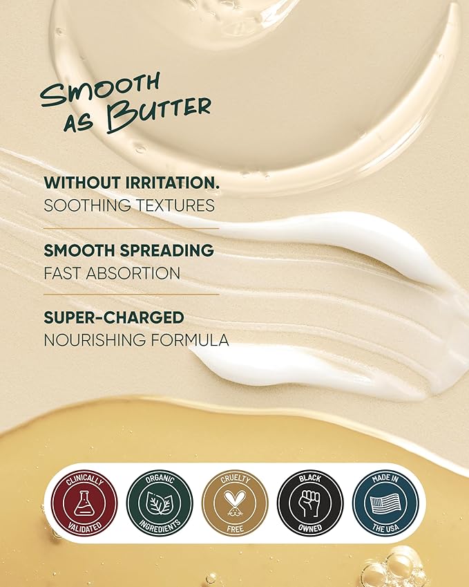 Buttah Skin Transforming Kit for Melanin Rich Skin | CocoShea Revitalizing Cream 2 oz | Vitamin C Serum 1 oz | Buttah Cleanser 3.4 oz | Black Owned Skincare-Velvo Beauty