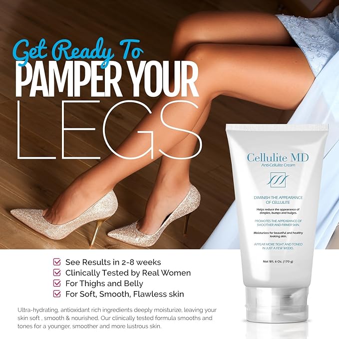FIRMING TONING Cream Diminish Appearance Of Cellulite 6 oz New by Cellulite MD-Velvo Beauty
