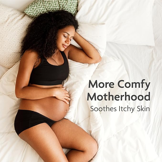 TriLASTIN Belly Masks - Belly Masks for Pregnant Women - Hydrating & Soothing for Itchy Skin - Reduces Stretch Marks - Safe for Sensitive Skin - Paraben & Phthalate-Free - Made in USA - 4 Pack-Velvo Beauty