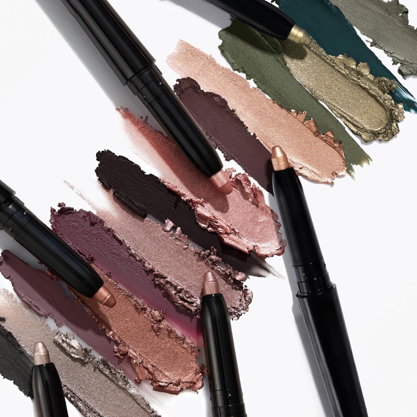 LAURA GELLER NEW YORK Swipe-n-Line Dual-Ended Eyeshadow + Eyeliner - Dramatic (Sage-Gray/Stormy Blue) - Cream Eyeshadow & Smooth Glide Eyeliner - Waterproof & Crease-free Color-Velvo Beauty