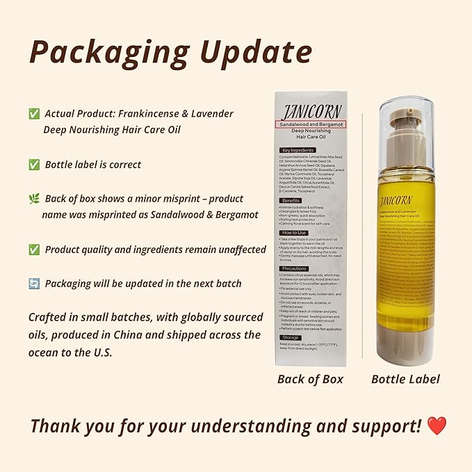 Leave-In Hair Oil with Frankincense & Lavender – Natural Essential Oil Aroma, Deep Nourishment & Frizz Control for Dry, Damaged Hair – Lightweight No-Rinse Oil, 3.4 fl oz (100ml)-Velvo Beauty