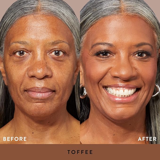 LAURA GELLER NEW YORK Baked Double Take Powder Foundation - Toffee - Buildable Medium to Full Coverage - Matte Finish-Velvo Beauty