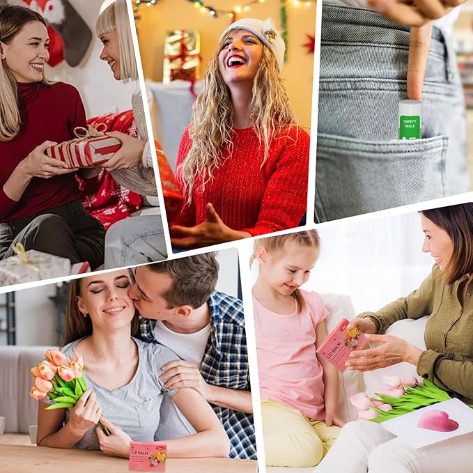 5 Pack Lip Balm Natural Lip Balm Bulk with Shea butter and Coconut Oil Moisturizing, Soothing, and Repairing for Chapped Lips Party Favors adults kids - 5 flavors 0.15 Oz-Velvo Beauty