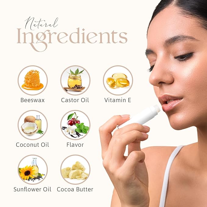 Lip Balm Bulk Unlabeled - Made in USA Bulk Chapstick - Natural Ingredients Vitamin E Shea Butter - Custom Chapstick Bulk For Party & Wedding Favors (150 Count, Honey)-Velvo Beauty