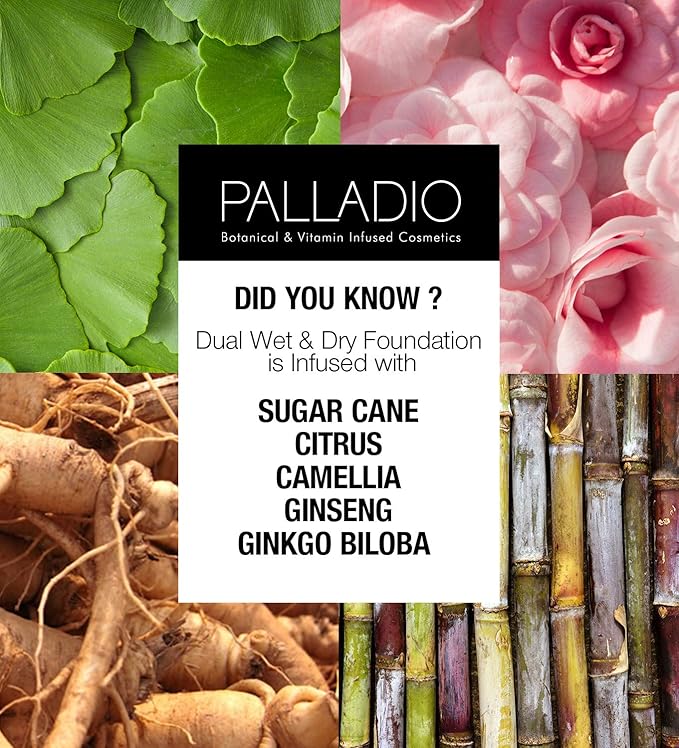 Palladio Dual Wet and Dry Foundation Refill Pan with Sponge, Squalane Infused, Apply Wet for Maximum Coverage or Dry for Light Finishing and Touchup, Minimize Fine Lines, All day Wear (IVORY MYRRH)-Velvo Beauty