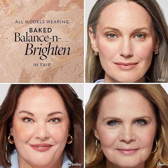 LAURA GELLER NEW YORK Award-Winning Baked Balance-n-Brighten Color Correcting Powder Foundation - Fair - Buildable Light to Medium Coverage - Demi-Matte Natural Finish-Velvo Beauty