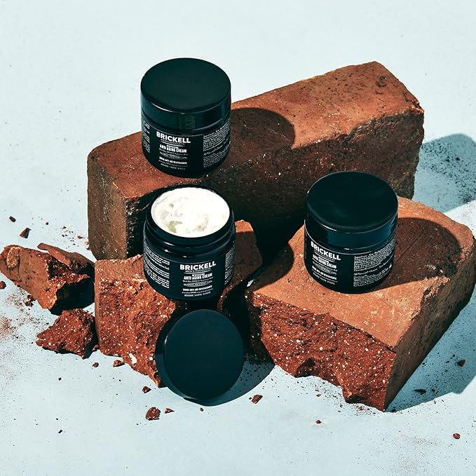 Brickell Men's Revitalizing Anti-Aging Cream For Men, Face Moisturizer For Face To Reduce Fine Lines and Wrinkles, Natural and Organic Anti Wrinkle Night Face Cream, 2 Ounce, Scented-Velvo Beauty