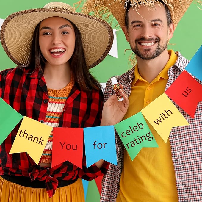 Dunzy 50 Pcs Thank You Gift Lip Balm Bulk Baby Shower Party Favors Bridal Shower Favor Lip Care with Assorted Fruit Flavors Thank You Lipstick for Guest Basket Gift Stuffer (Mexico Party)-Velvo Beauty