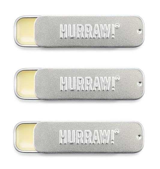 Hurraw! Coconut, Mint, Vanilla Lip Balm Slim Slider Tins, 3 Pack Bundle: Organic, Certified Vegan, Cruelty and Gluten Free. Non-GMO, All Natural Ingredients. Bee, Shea, Soy and Palm Free. Made in USA-Velvo Beauty