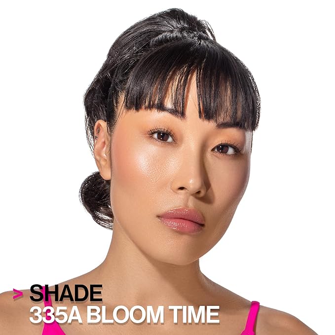 wet n wild MegaGlo Highlighting Powder, Highlighter Makeup, Shimmer Glow, Pink Rose Gold Bloom Time-Velvo Beauty