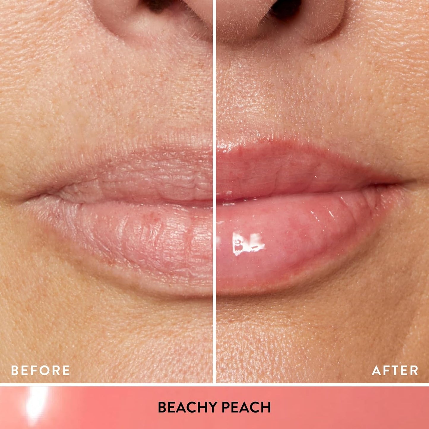 LAURA GELLER NEW YORK Fine Shine Glossy Lip Oil, Beachy Peach - Hydrating Squalane - Soft Coral Lip Gloss-Velvo Beauty