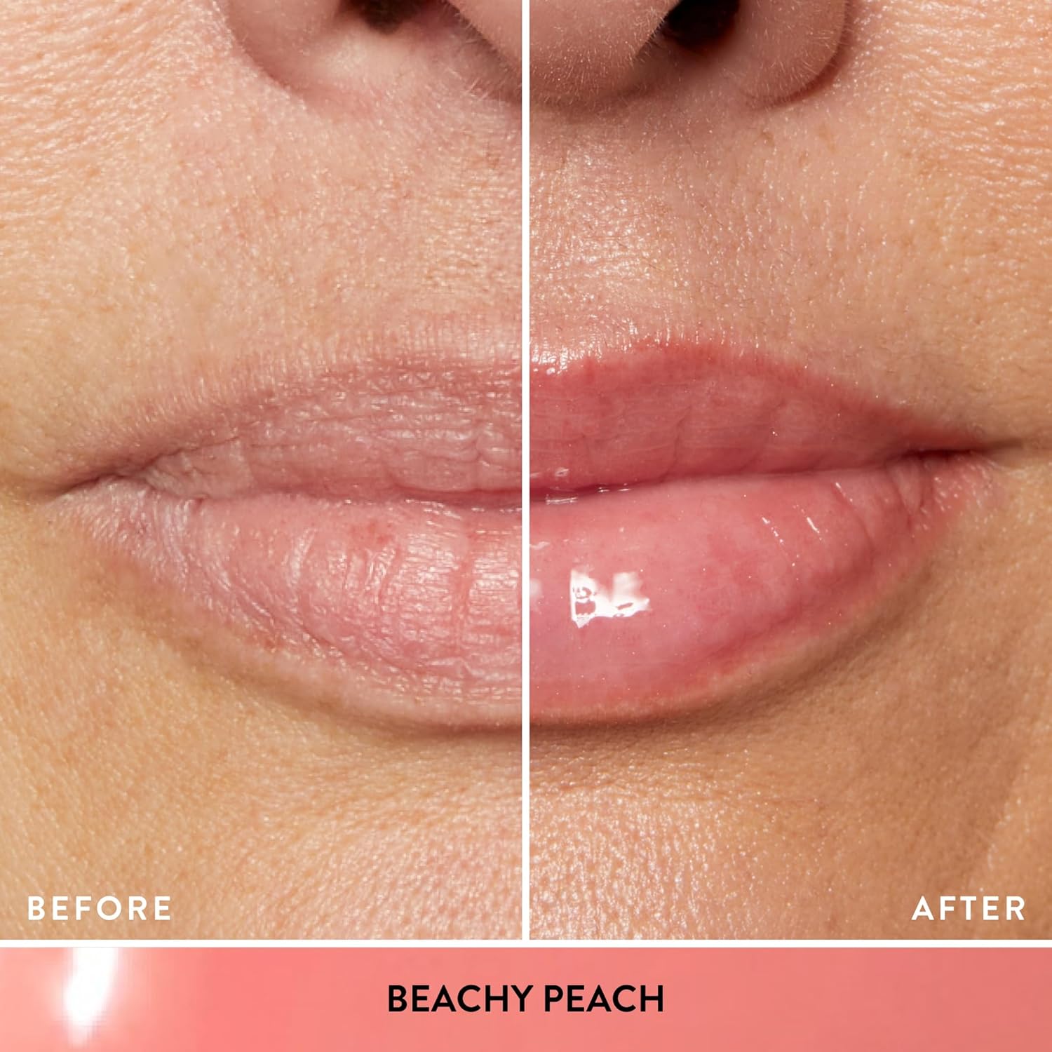 LAURA GELLER NEW YORK Fine Shine Glossy Lip Oil, Beachy Peach - Hydrating Squalane - Soft Coral Lip Gloss-Velvo Beauty