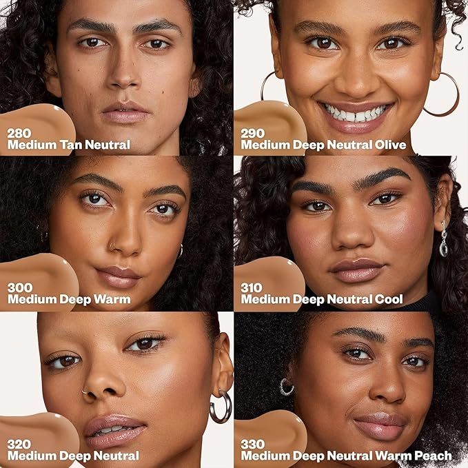 Kosas Revealer Skin-Improving Foundation with SPF 25 Protection - Hydrate, Brighten, Soothe, Plump, Protect Skin - Smoothing Texture, Natural Finish and Clean Formula - Medium Deep Neutral Olive 290-Velvo Beauty