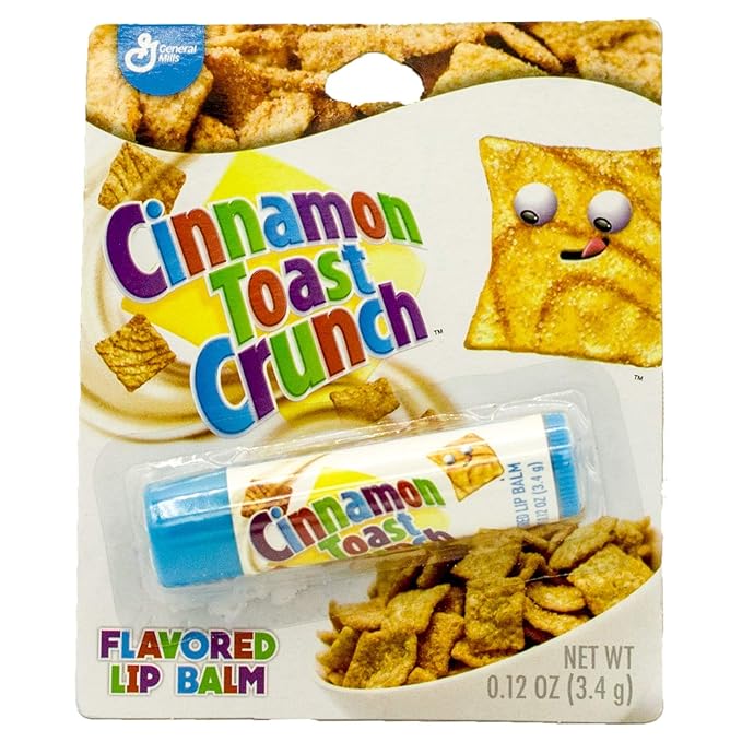 Cereal Flavored Lip Balm Set (5 Pack) Cocoa Puffs, Lucky Charms, Honey Nut Cheerios, Cinnamon Toast Crunch, and Trix-Velvo Beauty