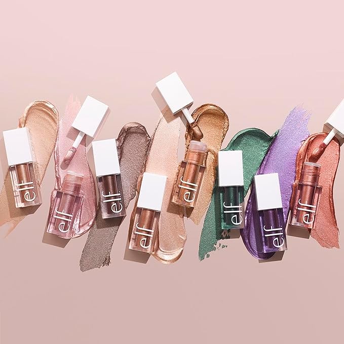 e.l.f. Liquid Metallic Eyeshadow, Quick-Drying, Long-Lasting, Gel-Based Formula For One-Swipe Pigmented Coverage, Vegan & Cruelty-Free, Aurora-Velvo Beauty