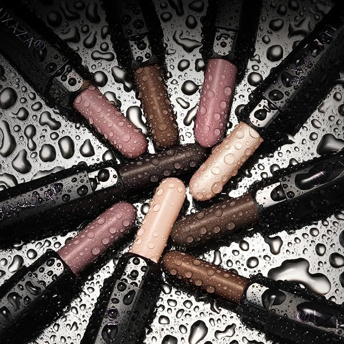 Neutral Eyeshadow Stick Makeup 6PCS Set, Dark Grey Shimmer Matte Cream Eye Shadow for Smoky Eye Brightener Pencil Crayon - A3 Smoky Rose Taupe-Velvo Beauty