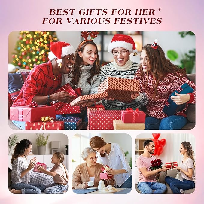 Microcurrent Facial Device, 3 Modes Red Light Therapy for Face and Neck, Skin Care Facial Massager Perfect Gifts for Women Men(Gold)-Velvo Beauty