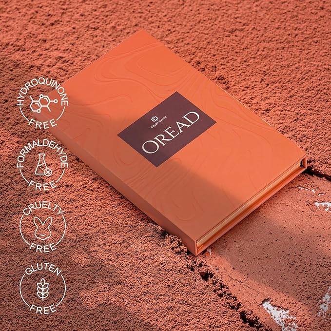 Color Nymph Makeup Kit for Women, All In One Notebook Makeup Palette Set With Mirror for Girls Includes 24 C Eyeshadow Palette,Lipgloss,Face Powder,Blushes (Orange)-Velvo Beauty