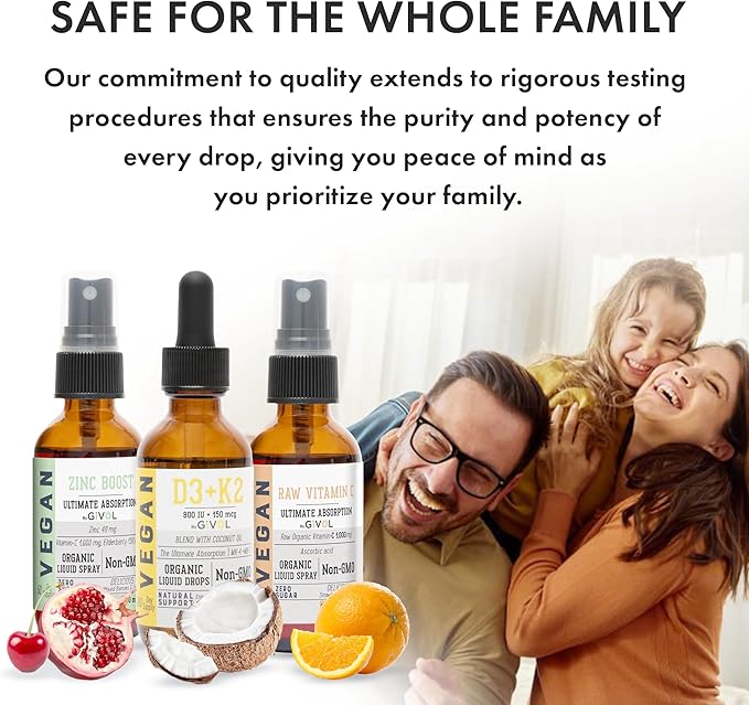 Immunity Support Pack - Raw Vitamin C, D3 & K2 Liquid, Zinc Picolinate - Premium Heart Health Vitamins w/Essential Minerals, Antioxidant Properties, & Cardiovascular Benefits - 180 Days Supply-Velvo Beauty