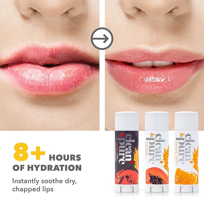 Bee Sweet Lip Balms, 3 Pack | Manuka Honey Beauty Products | Lip Care Set With 100% All Natural Beeswax and Vitamin E Oil | Flavored Lip Balm for Dry, Chapped Lips | Made in Australia-Velvo Beauty
