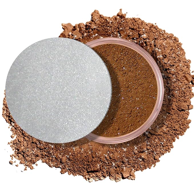 Loose Face Powder Glitter Setting Powder Matte Finishing Powder Shine,Long-lasting,Lightweight,Sets Foundation Makeup-Velvo Beauty