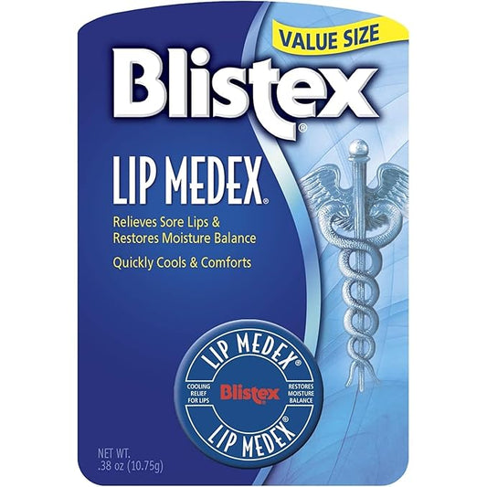 Blixtex Lip Medex Lip Protectant - Relieves Chapped and Sore Lips (2 Pack) (.25oz)-Velvo Beauty