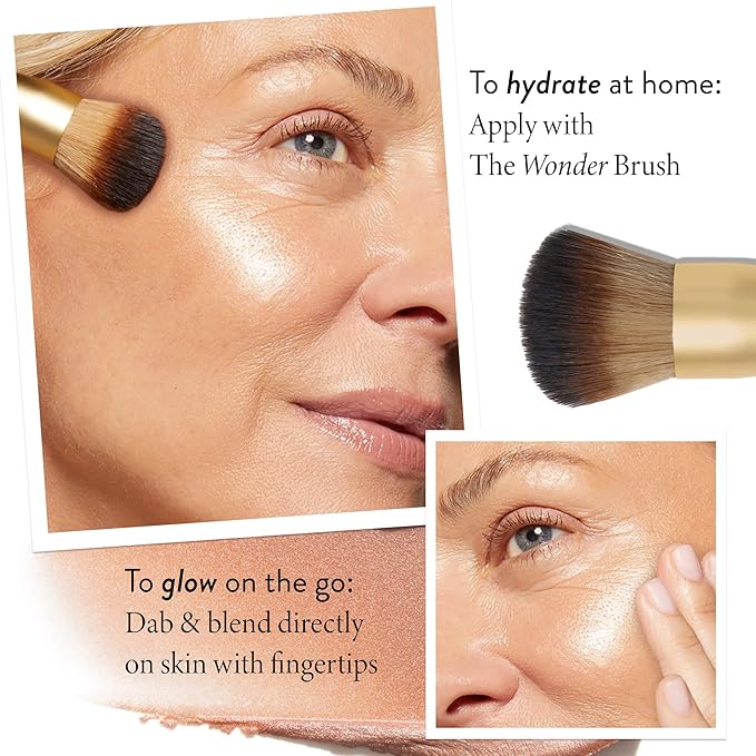 LAURA GELLER NEW YORK The Wonder Balm Complexion Enhancer - Hydrating Weightless Subtle Hint of Color + Glow for Mature Skin - Vegan Squalane - Apply to Cheeks & Lips (04 Honey Haze)-Velvo Beauty