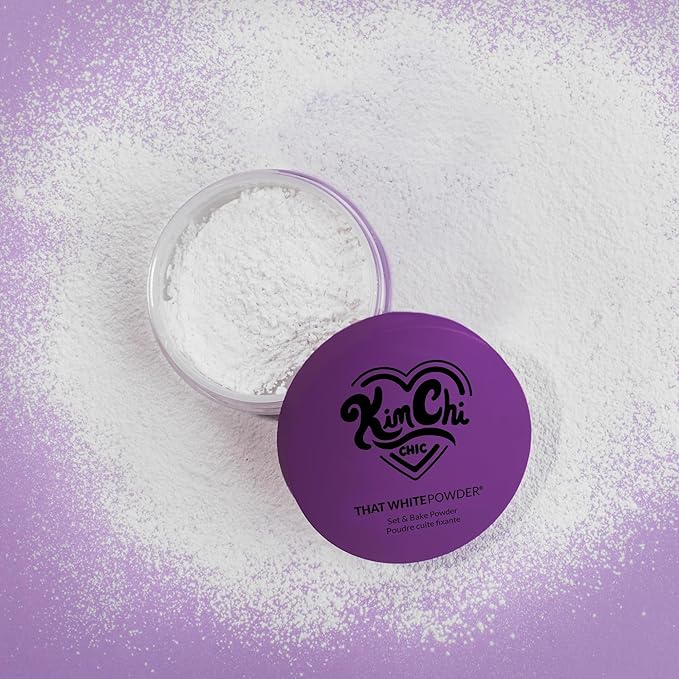 KimChi Chic Beauty That White Powder, Mattifying Makeup Setting Powder for All Skin Types, Long-Lasting Face Powder Helps Minimize the Appearance of Fine Lines-Velvo Beauty