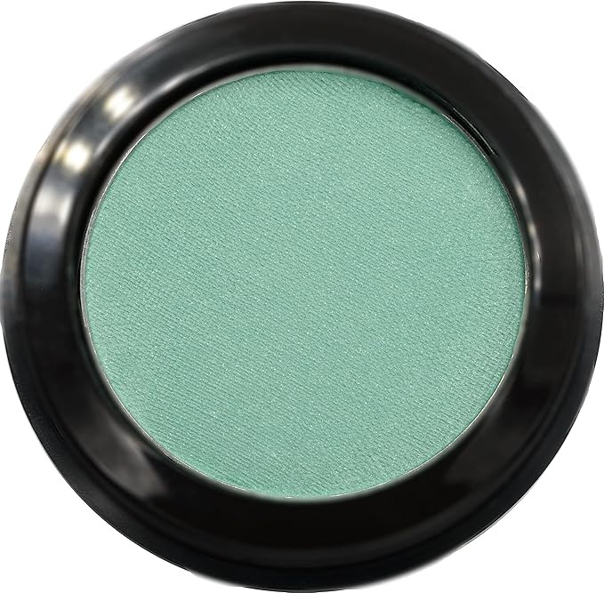 Aloe Matte Turquoise Teal Green Soft Pressed Powder Single Vegan Eyeshadow; Talc, Paraben & Cruelty Free-Velvo Beauty