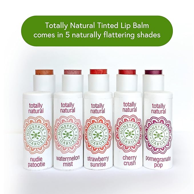 Honeybee Gardens Totally Natural Nudie Patootie Tinted Lip Balm, Nourishing Moisture With A Kiss Of Color, Vegan, Gluten-Free-Velvo Beauty