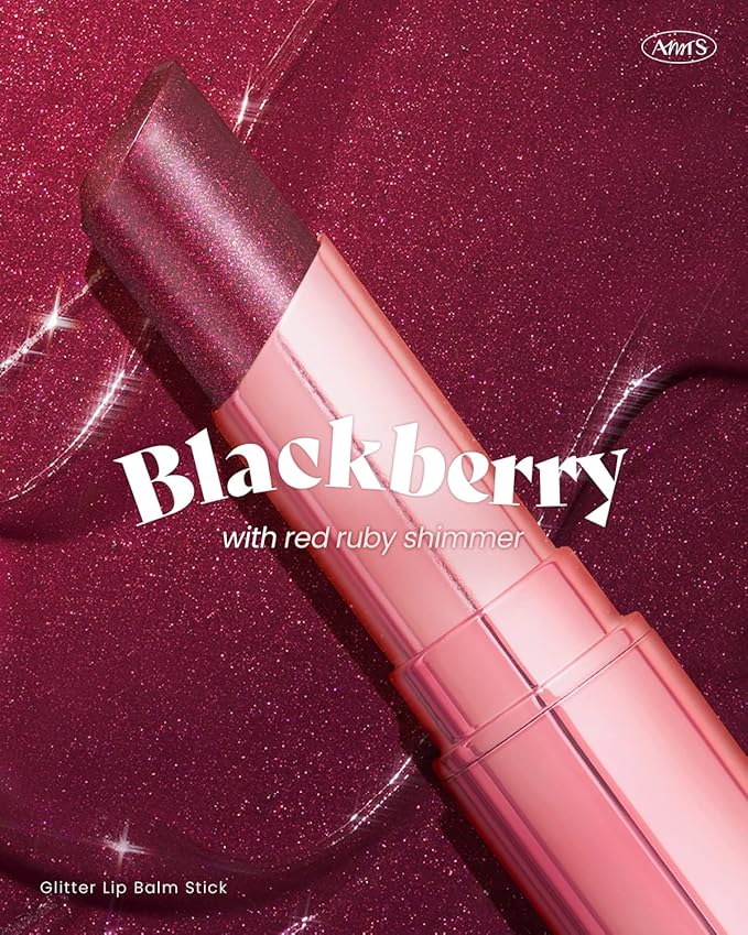 AMTS Tinted Lip Balm - Destiny | Hydrating Glitter Lipstick | Pearl Shimmering Daily Lip Makeup for dry, cracked, chapped lips | korean beauty Moisture Lip Tint-Velvo Beauty