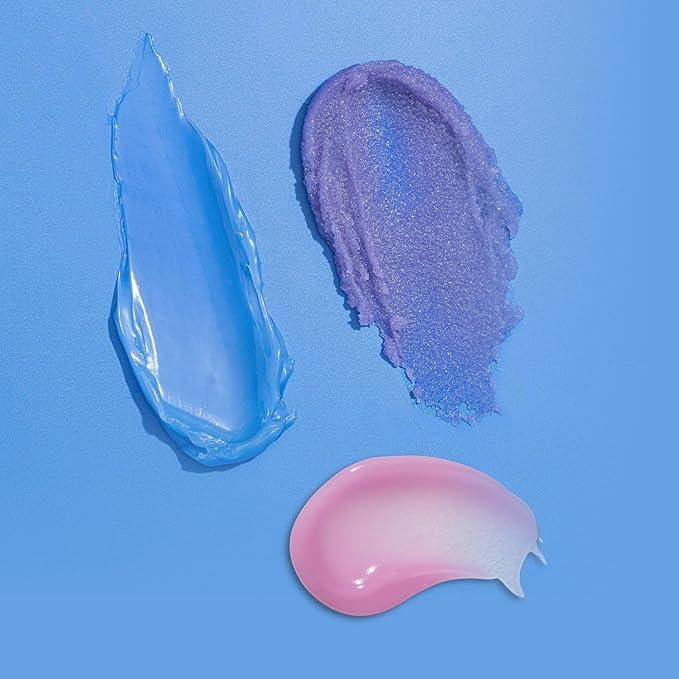 W7 Sweet Dreams Lip Care Trio - 3 Piece Set - Overnight Lip Mask, Lip Balm & Lip Scrub - Blueberry-Velvo Beauty