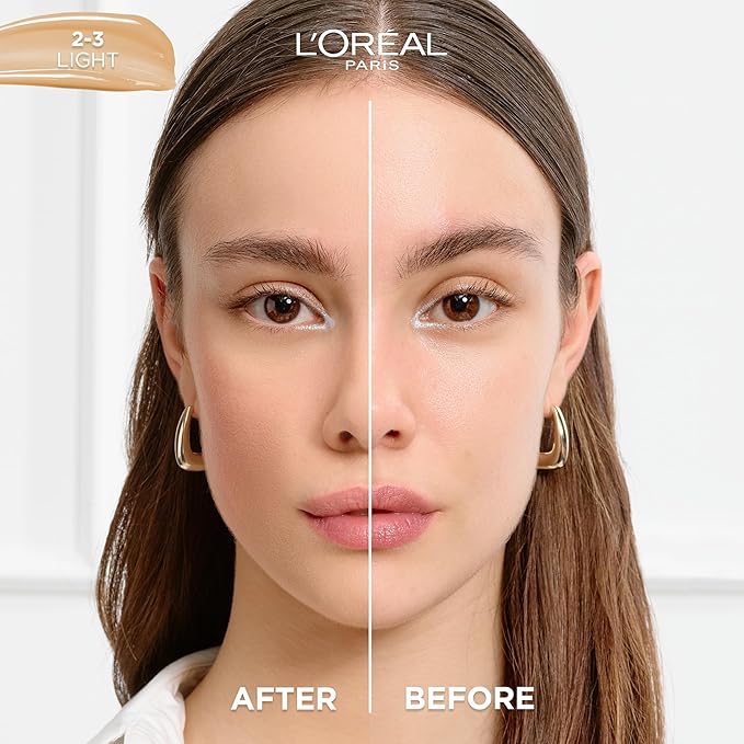 L'Oreal Paris True Match Nude Hyaluronic Tinted Serum Foundation with 1% Hyaluronic acid, Light 2-3, 1 fl. oz.-Velvo Beauty
