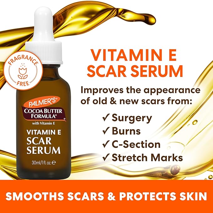 Palmer's Vitamin E Mom's Skin Healing Body Care Kit, Pregnancy and Postpartum Essentials Includes Body Oil, Scar Serum and Concentrated Body Cream-Velvo Beauty