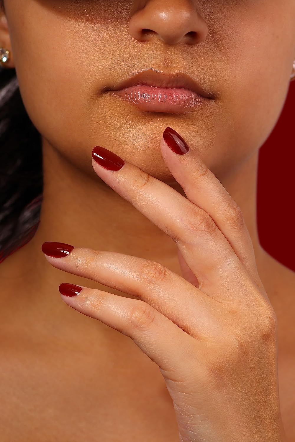 LONDONTOWN lakur Nail Polish - Chip-Resistant, Non-Toxic, Conditions & Hydrates Nails | Glossy Umber Red, You Autumn Know, .40 fl oz-Velvo Beauty