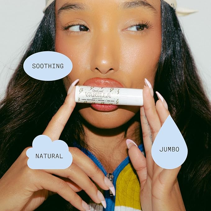 DedCool Lip Balm Stick (Coconut Milk) Jumbo, Vegan, Flavored, Coconut Oil Lip Balm, Long Lasting, Moisturization, Hydrates Dry & Chapped Lips, Vegan, Natural, Clean, Non-Toxic, Fragrance For All-Velvo Beauty