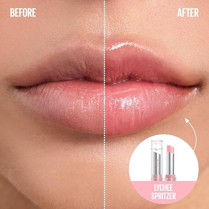 Kaja Juicy Glass Lip Balm | Plumping, Hydrating, Korean Lip Balm, Moisturizing Lip Care, 24hrs Long-lasting Hydration, Nourishing Lip Care | Lychee Spritzer, 0.15 oz.-Velvo Beauty