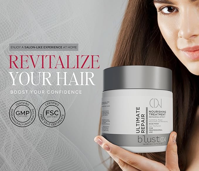 Ultimate Repair Mask with Collagen & Keratin for Damaged Hair - Hydration Deep Treatment for Dry Hair - Frizz Control & Nourishment Mask with Bamboo & Avocado Oil 500Ml-Velvo Beauty