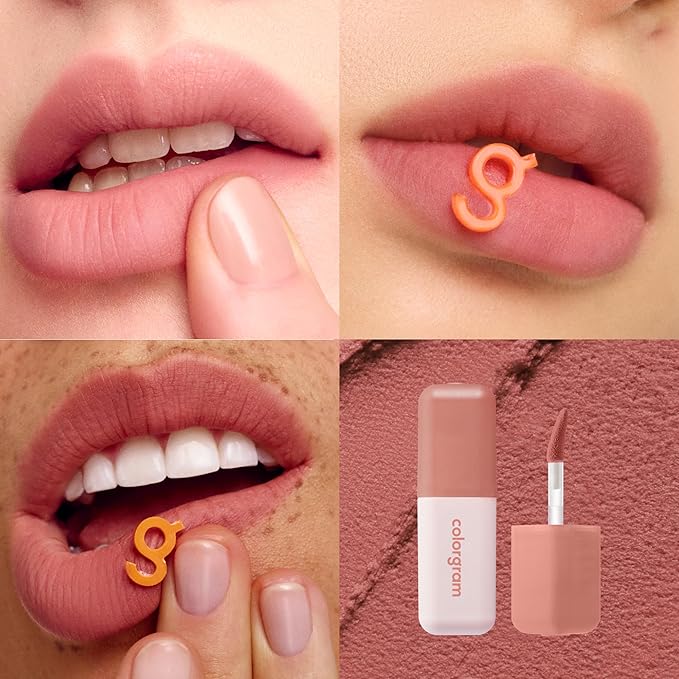 COLORGRAM NUDE BLUR TINT 03 LOVELY FIG | Soft Velvet Matte Lip Stain & Cheek Tint | Lightweight Blurring Tint for a Smooth & Airbrushed Finish | 24H Hydration, Long-Lasting & Non-Sticky Formula-Velvo Beauty