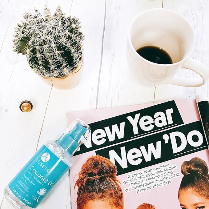 Luseta Hair Oil Hair Repair Serum Coconut Argan Marula Oil Sulfate Free Paraben Free (Coconut Oil)-Velvo Beauty