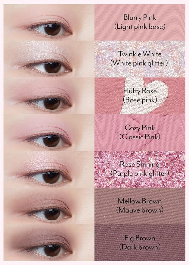 I'M MEME Wonder Soft Layer Palette - 7 Shades | Portable Size, Versatile, Blendable, Neutral Colors with Soft Texture, 02 My Bunny, 0.23 Oz-Velvo Beauty