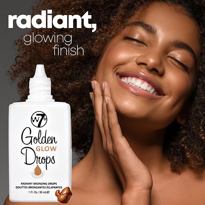 W7 Golden Glow Drops - Liquid Bronzing Drops For Flawless Skin & A Radiant Finish-Velvo Beauty